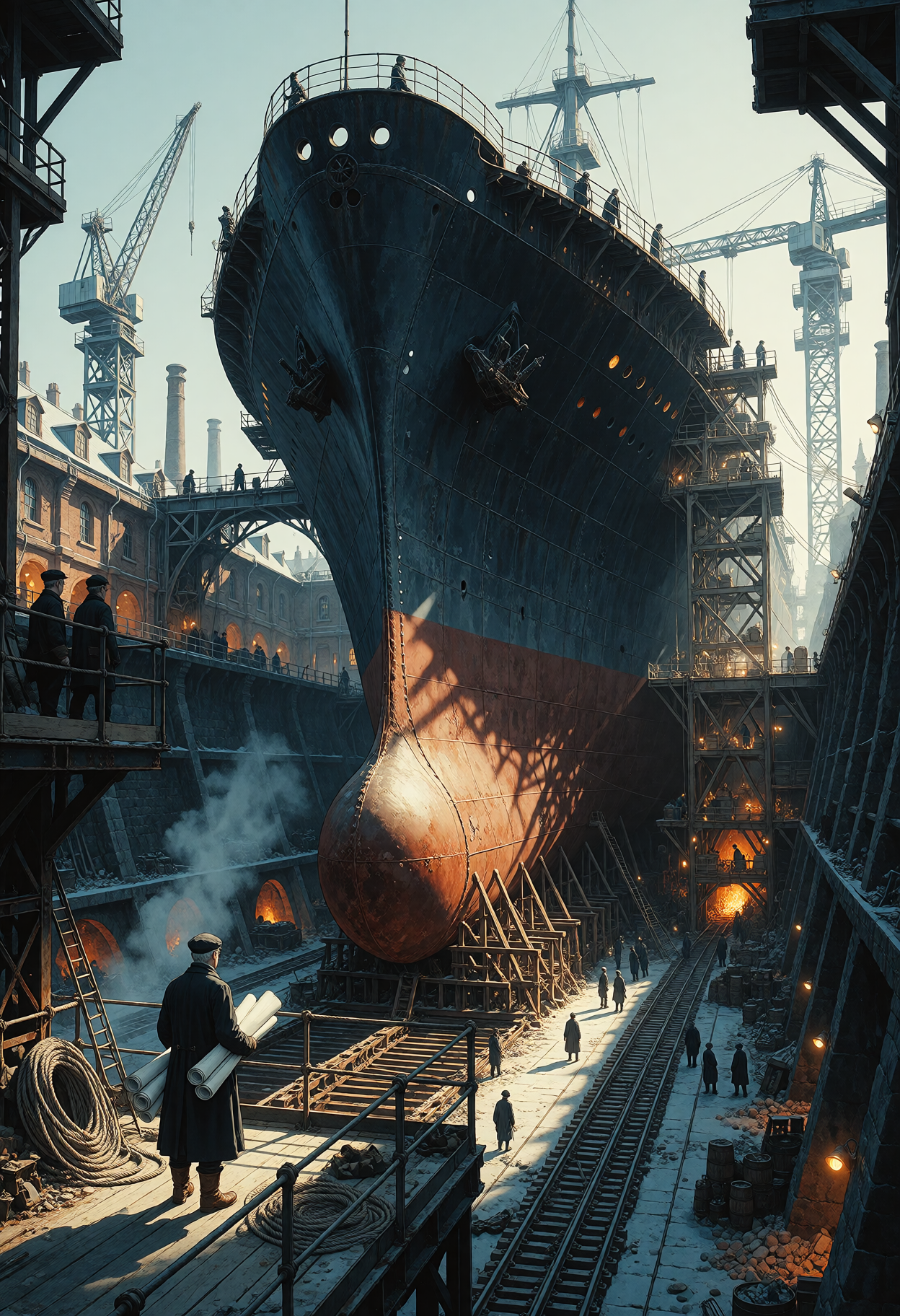 Titanic Under Construction