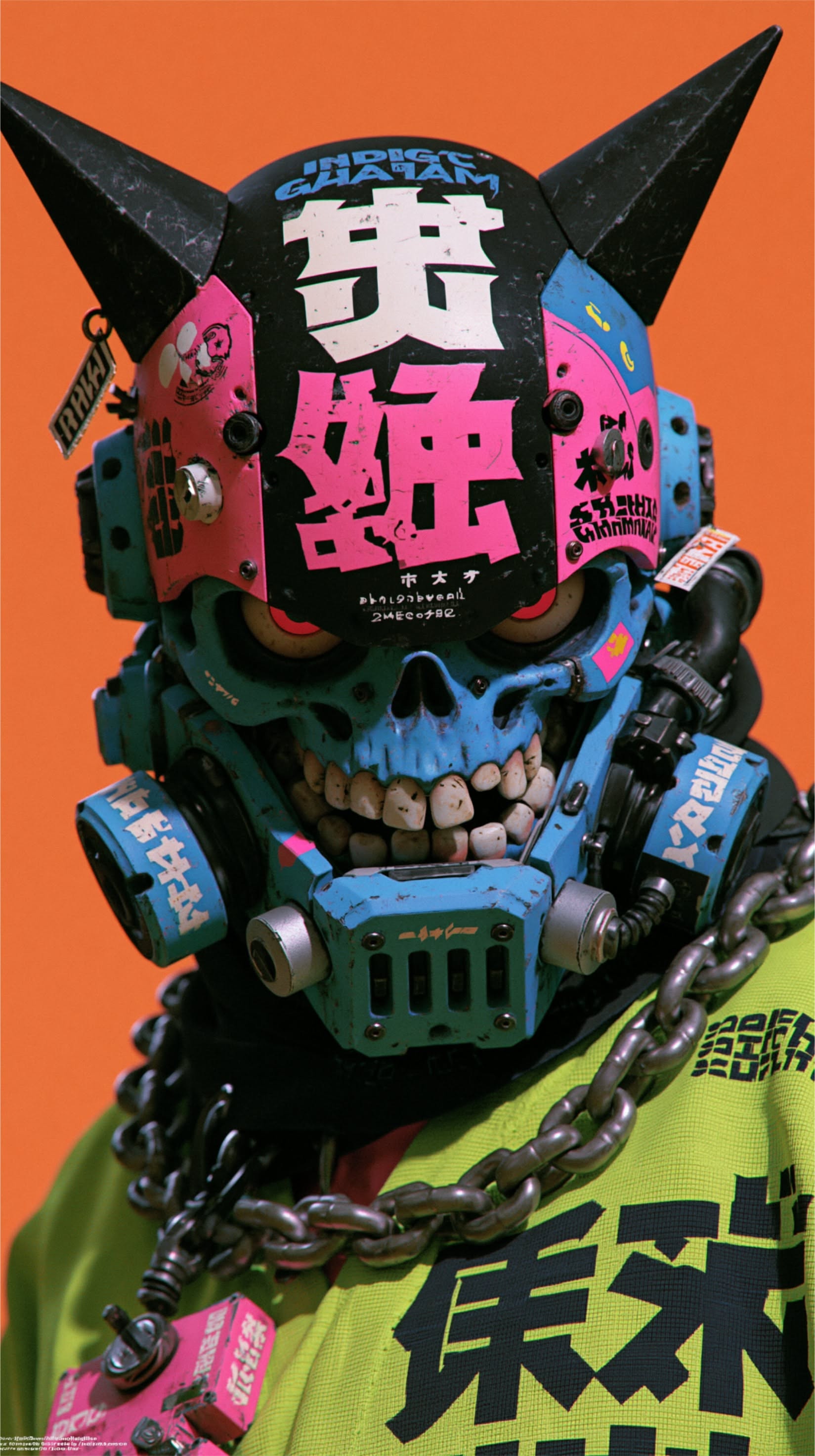 Cyberpunk Skull