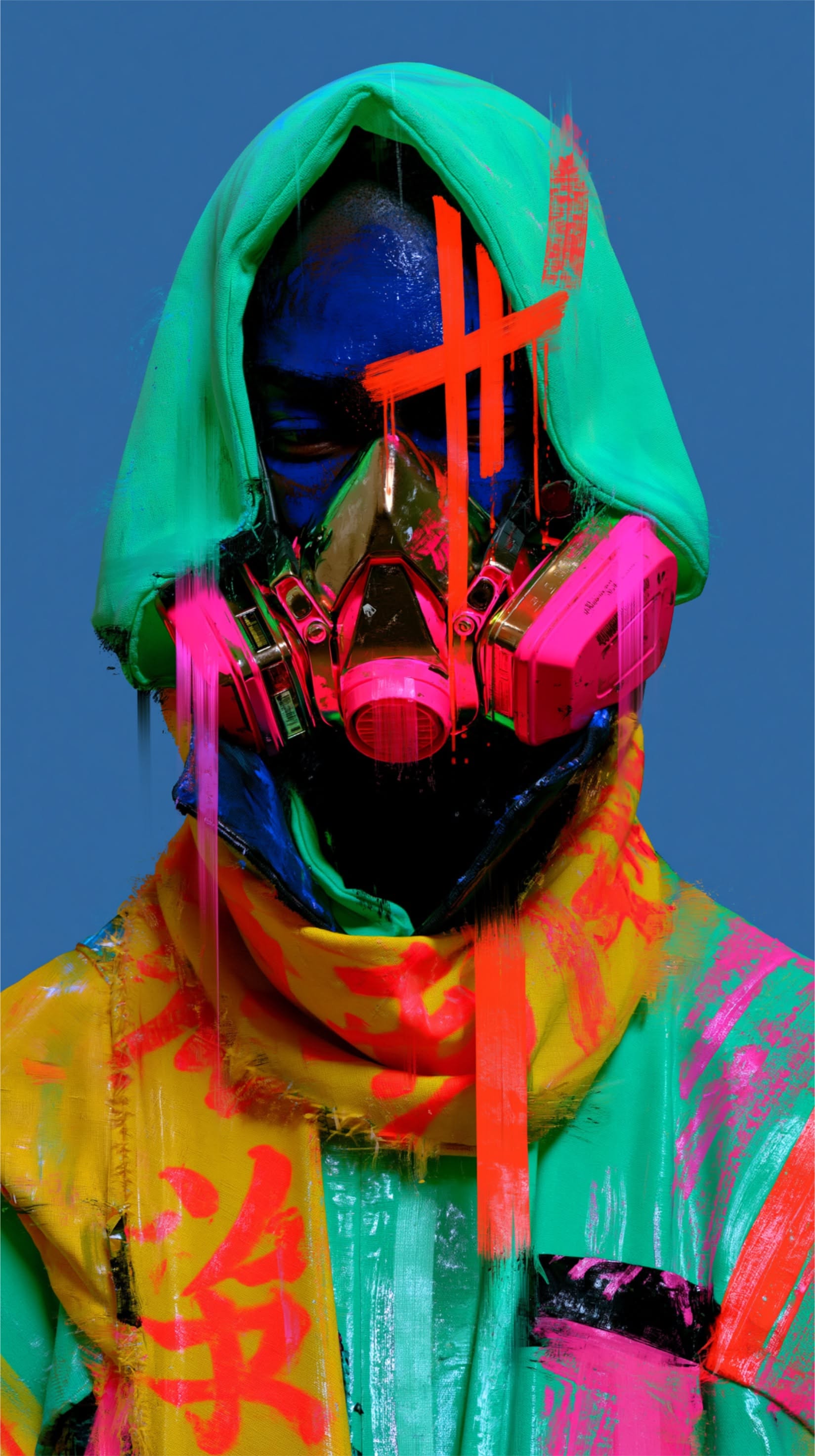 Neon Cyberpunk Portrait