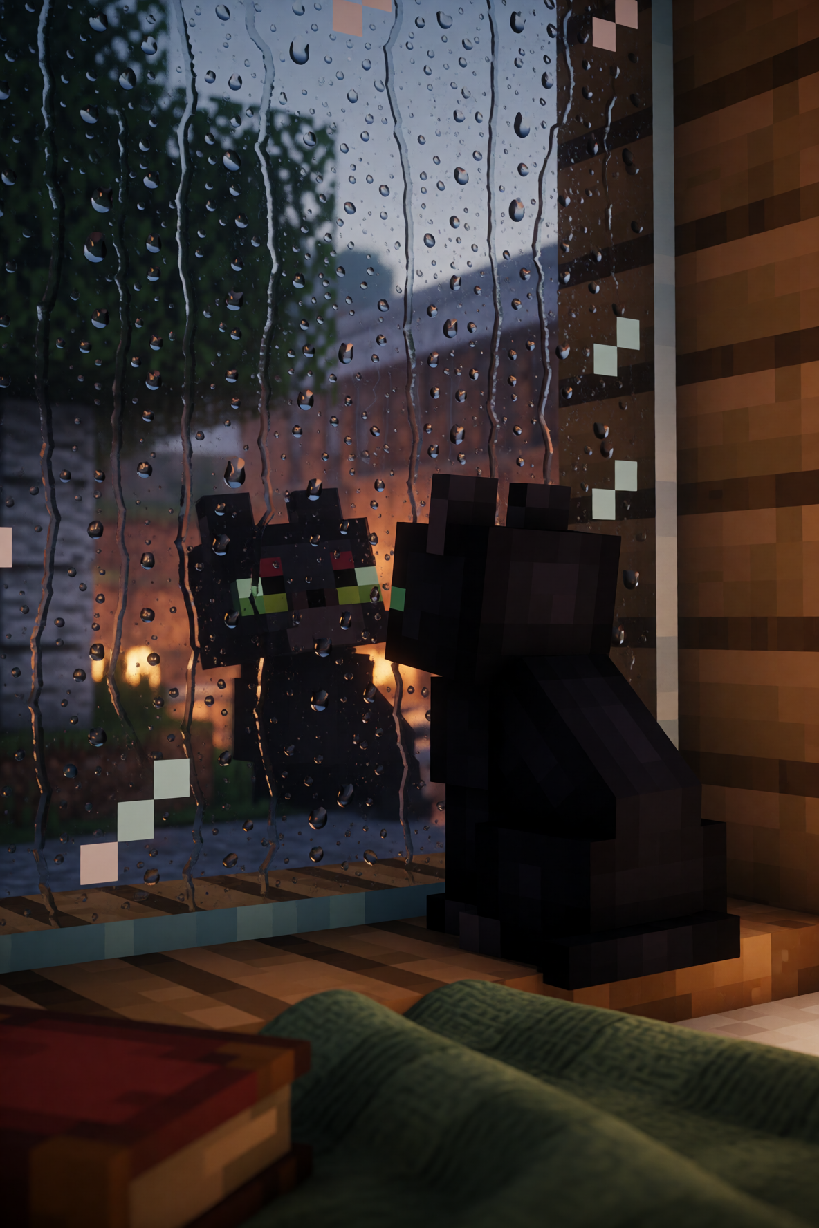 Rainy Minecraft Night