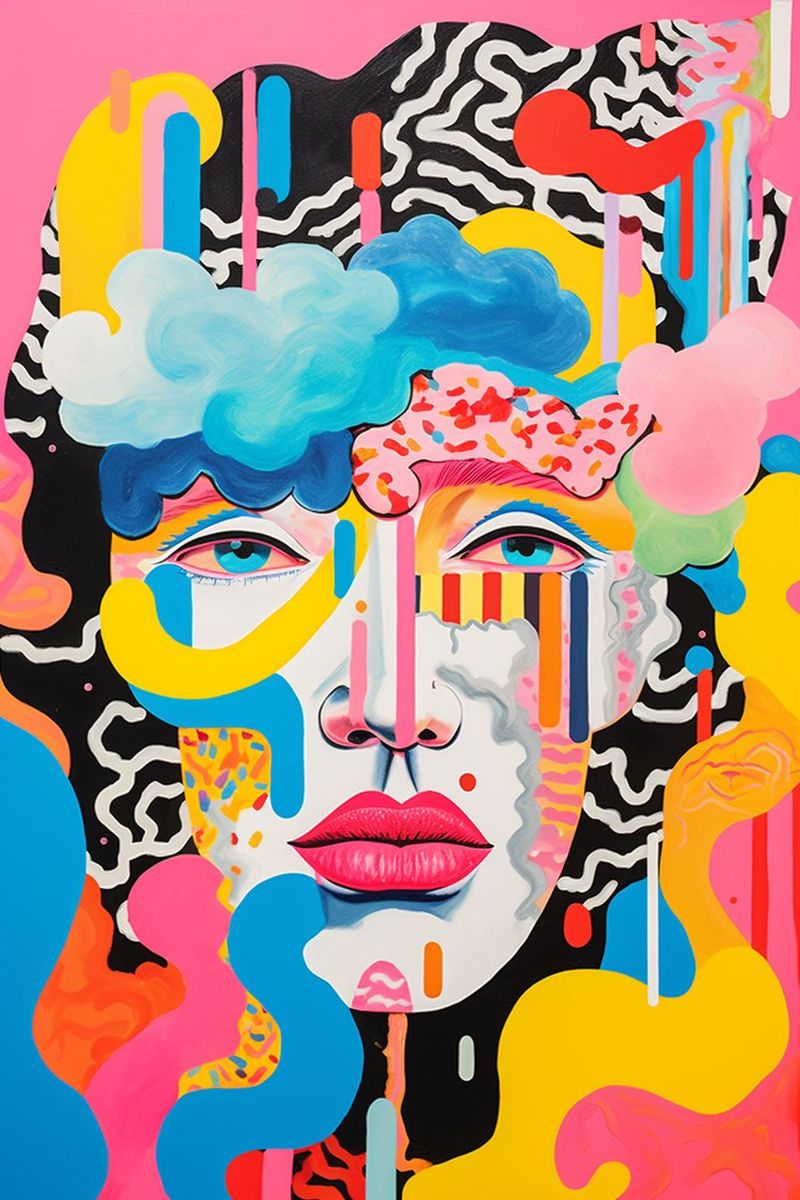 Colorful Abstract Portrait