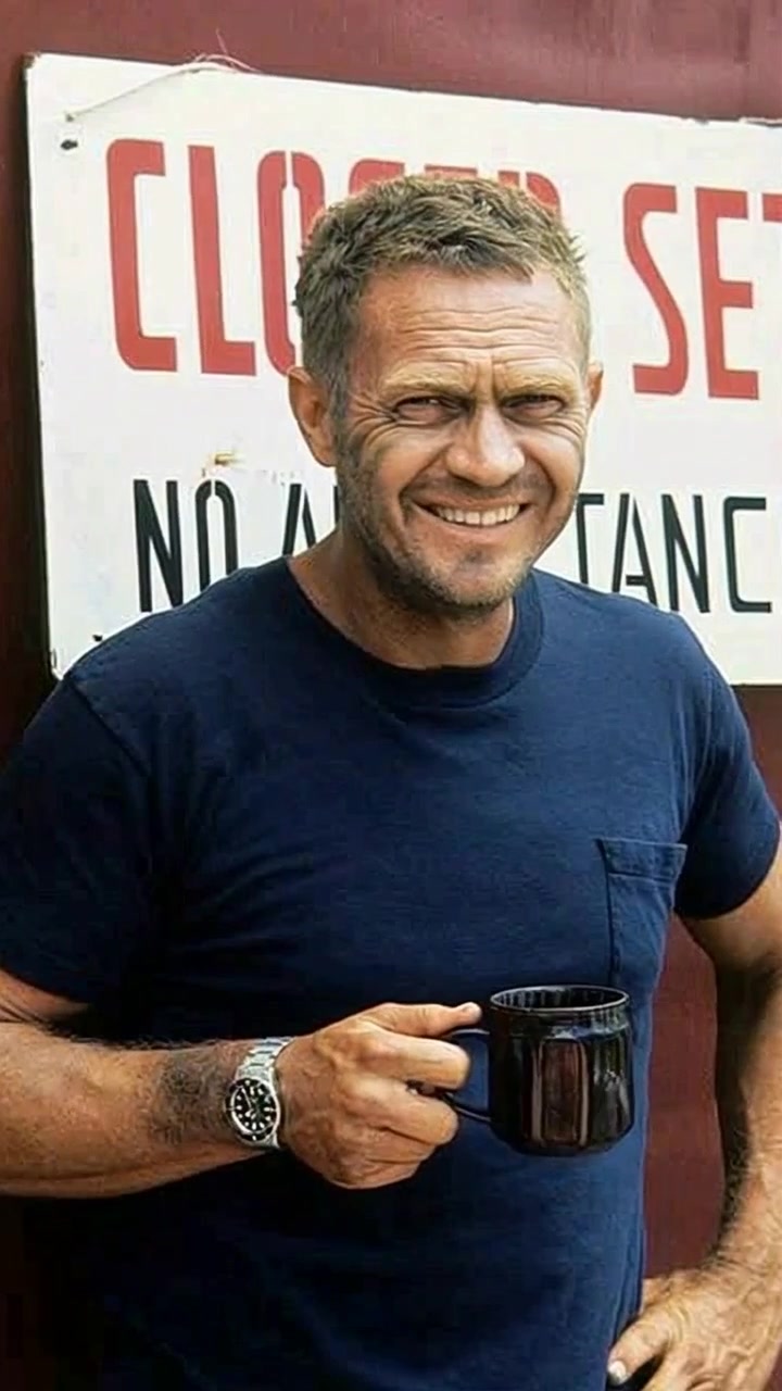Steve McQueen Smiling