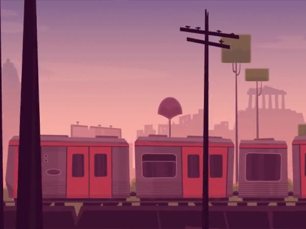 Train Station at Dusk