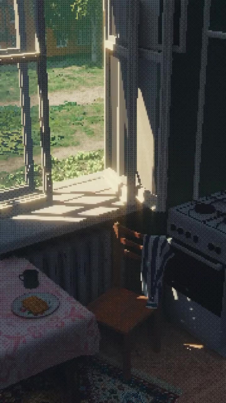 Sunlit Kitchen Window