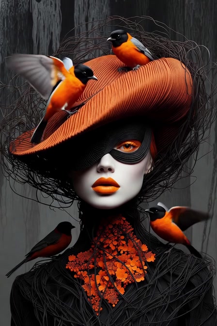 Elegant Bird Hat