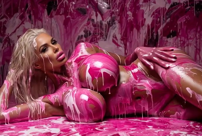 Pink Painted Woman