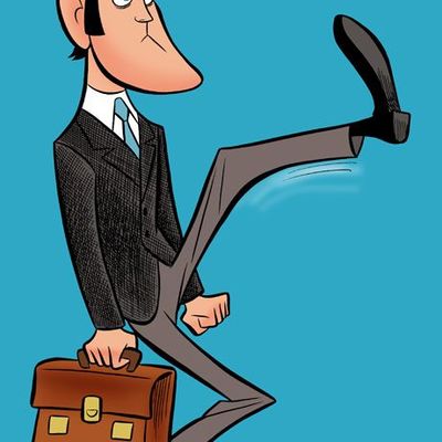 Businessman Kick