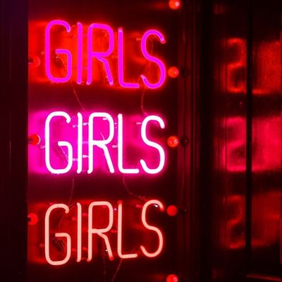 Neon 'Girls' Sign