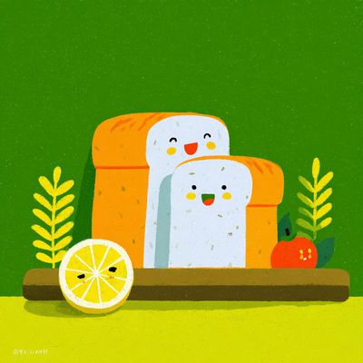 Cute Bread Characters
