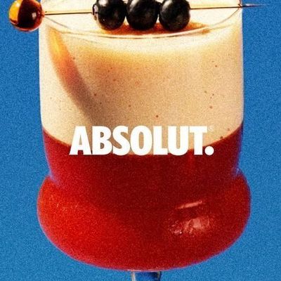 Absolut Vodka Layered Drink
