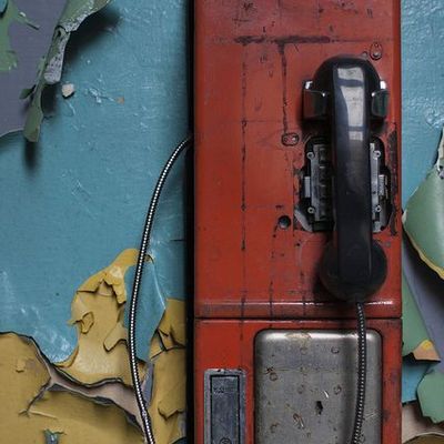 Decaying Telephone Booth