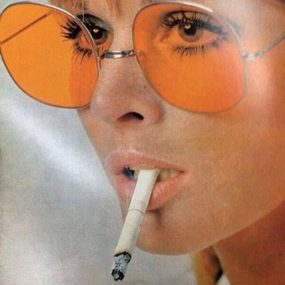 Woman Smoking Cigarette