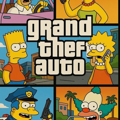 Grand Theft Auto Simpsons Mashup