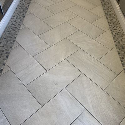 Herringbone Tile Flooring