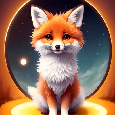 Cute Fox in Space