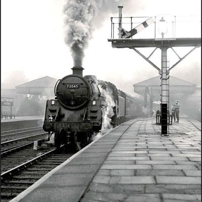 Steam Train at Station