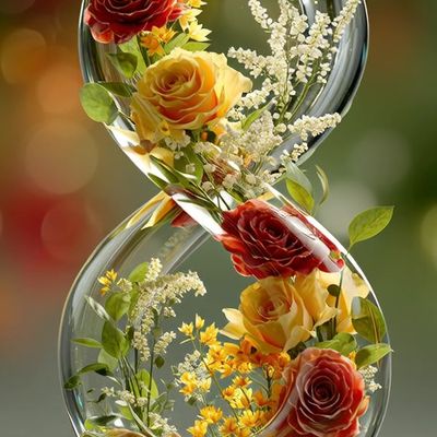 Infinite Floral Reflection