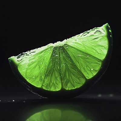 Glowing Lime Slice