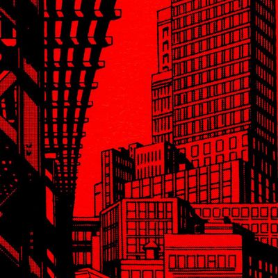 Red Cityscape
