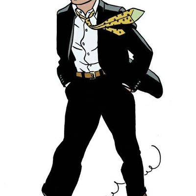 Silhouette of Man in Suit