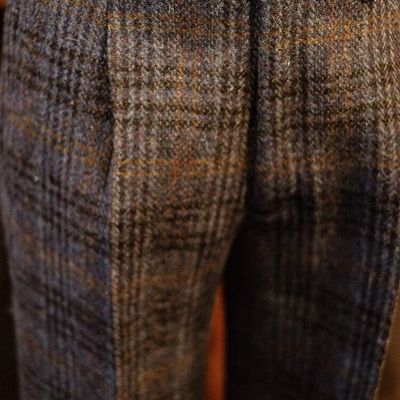 Plaid Wool Trousers