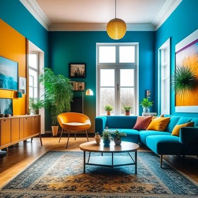 Modern Vibrant Living Room