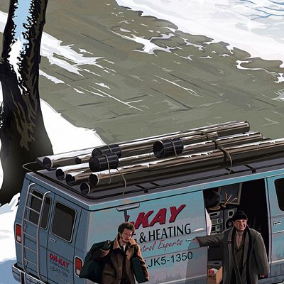 Kay Heating Van in Snow