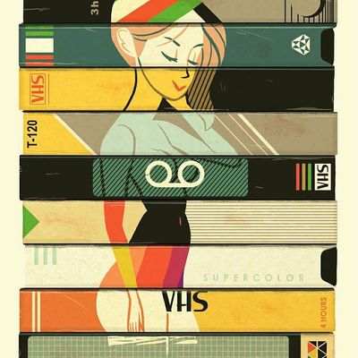 Stacked VHS Art