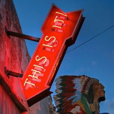 Neon Arrow Sign