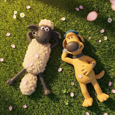 Shaun the Sheep and Doggo Relaxing