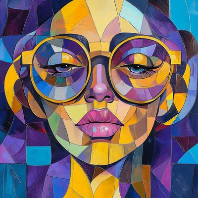 Abstract Geometric Portrait