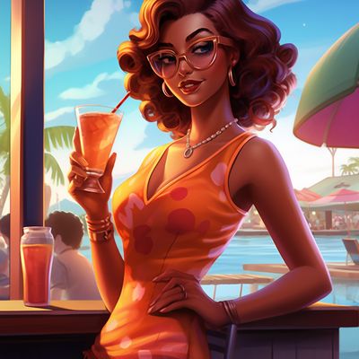 Vintage Beach Babe