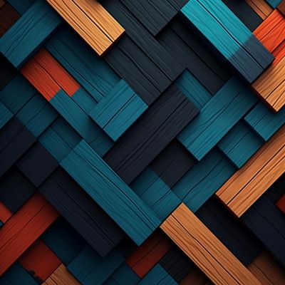 Abstract Geometric Wood Pattern
