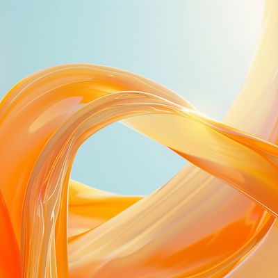 Abstract Orange Swirls