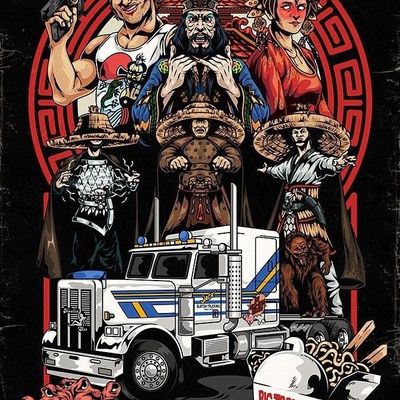 Mexican-themed truck with characters