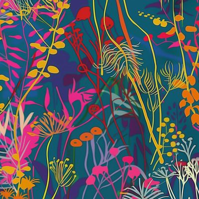 Abstract Floral Jungle