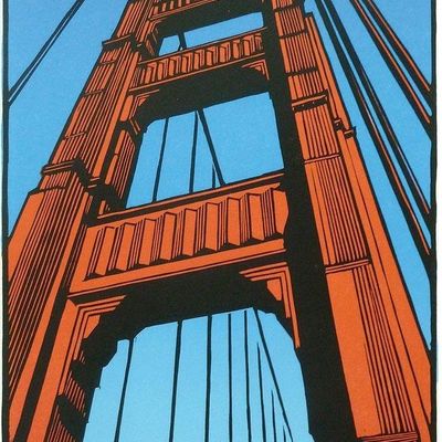 Golden Gate Bridge Abstract