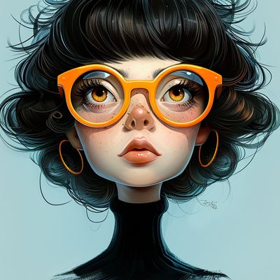 Giant Glasses Girl