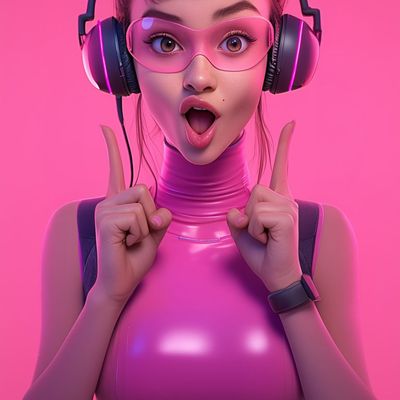 Pink Cyberpunk Girl