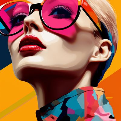 rieko.ai 85mm portrait neo fauvist female super hero called the 9c7dd70c 2cee 42f7 96f8 187d06d21b1a