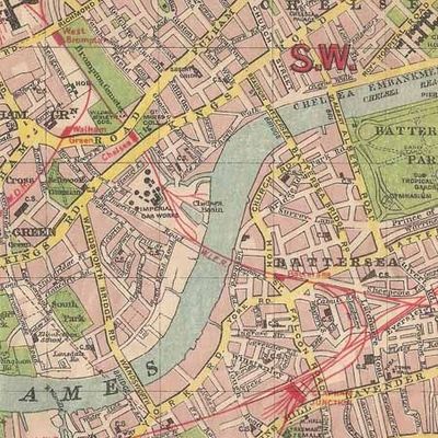 Vintage London Map