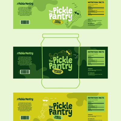 Pickled Pantry Label Design
