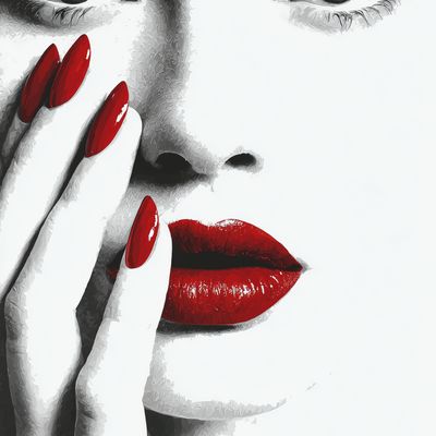 Red Lips and Nails