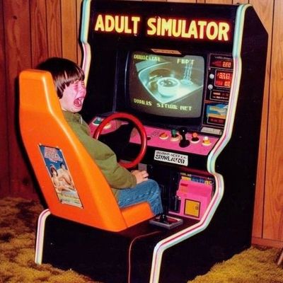 Child in Adult Simulator Arcade Game