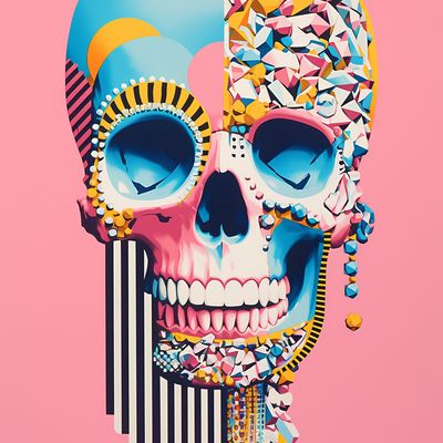 Colorful Candy Skull