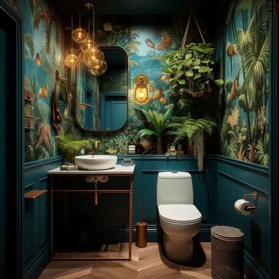 Tropical Bathroom Oasis