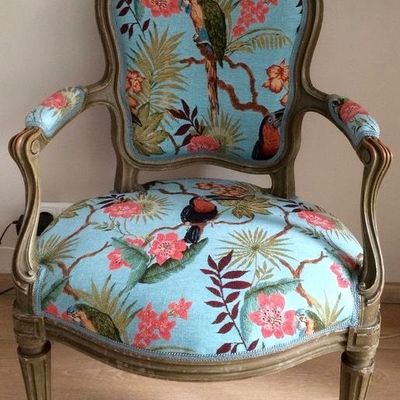 Vintage Floral Armchair