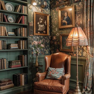 Cozy Vintage Library
