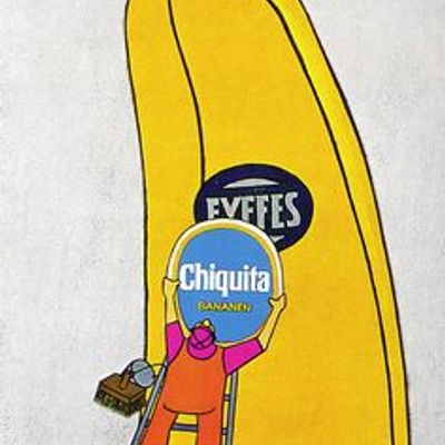 Chiquita Banana Surfboard banana surfboard chiquita vintage advertisement