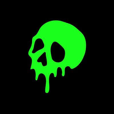 Glowing Green Skull